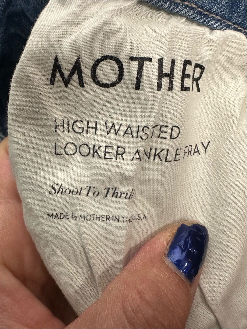 Mother High Waisted Ankle Fray Leopard Jean 30 - Picture 8 of 12